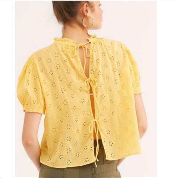 Free People Eyelet Lace Top - Small - Picture 3 of 6